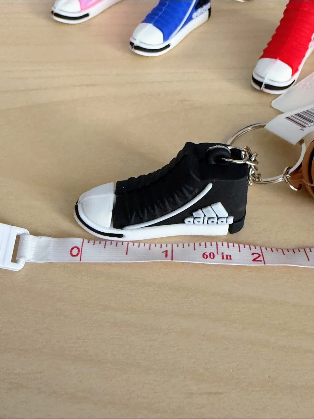 Mini High-Top Sneaker Keychain with Basketball Charm- Pick (1)